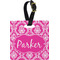 Moroccan & Damask Personalized Square Luggage Tag