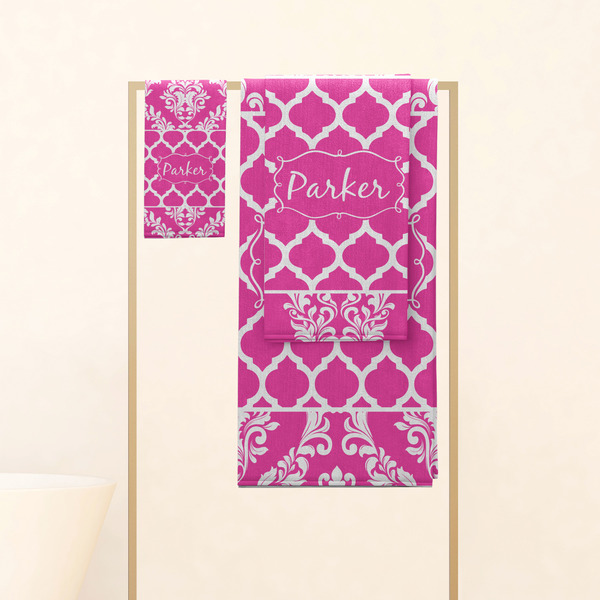 Moroccan & Damask Personalized Towel Set