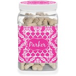 Moroccan & Damask Dog Treat Jar (Personalized)