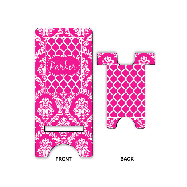 Moroccan & Damask Phone Stand - Front & Back