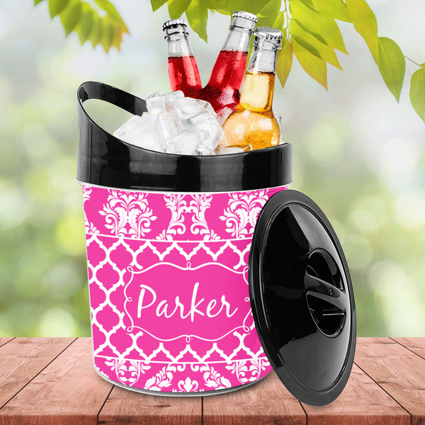 Moroccan & Damask Plastic Ice Bucket - LIFESTYLE