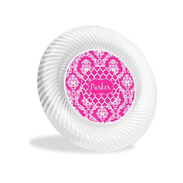 Custom Moroccan & Damask Plastic Party Appetizer & Dessert Plates - 6" (Personalized)