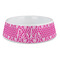 Moroccan & Damask Plastic Dog Bowl - Large (Personalized)