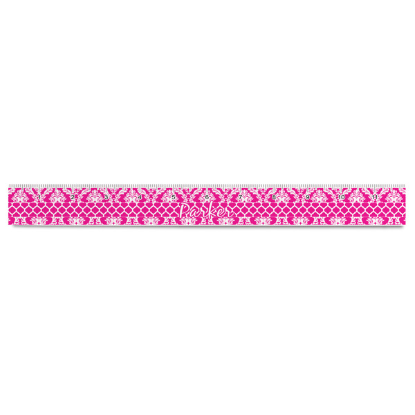Moroccan & Damask Plastic Ruler - 12" - FRONT