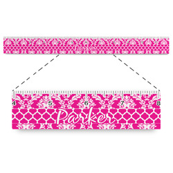 Moroccan & Damask Plastic Ruler - 12" (Personalized)
