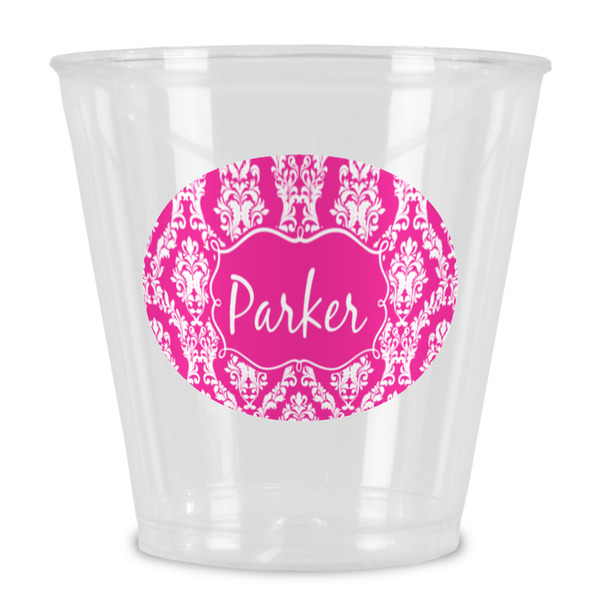 Custom Moroccan & Damask Plastic Shot Glass (Personalized)