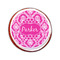 Moroccan & Damask Printed Icing Circle - Small - On Cookie