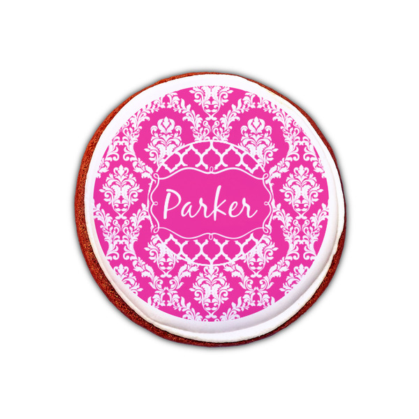 Moroccan & Damask Printed Icing Circle - XSmall - On Cookie