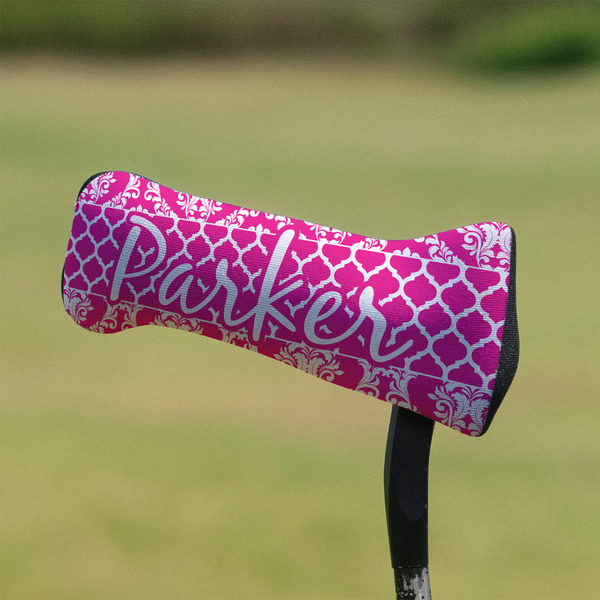 Moroccan & Damask Putter Cover - On Putter