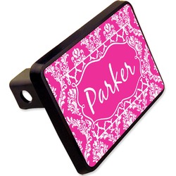 Moroccan & Damask Rectangular Trailer Hitch Cover - 2" (Personalized)