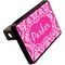 Moroccan & Damask Rectangular Car Hitch Cover w/ FRP Insert (Angle View)