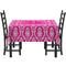 Moroccan & Damask Rectangular Tablecloths - Side View