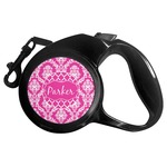 Moroccan & Damask Retractable Dog Leash - Small (Personalized)