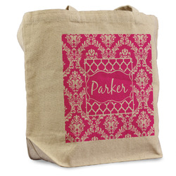 Moroccan & Damask Reusable Cotton Grocery Bag (Personalized)