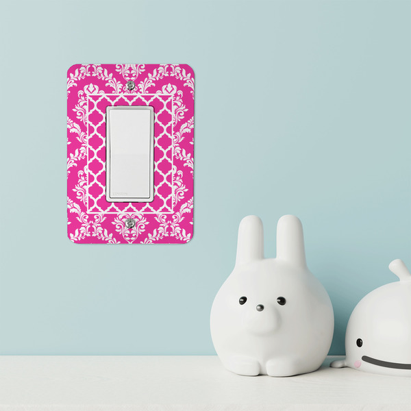 Moroccan & Damask Rocker Light Switch Covers - Single - IN CONTEXT