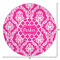 Moroccan & Damask Round Area Rug - Size