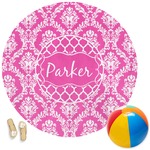 Moroccan & Damask Round Beach Towel (Personalized)
