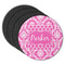 Moroccan & Damask Round Coaster Rubber Back - Main