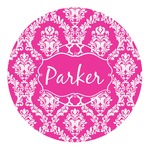 Moroccan & Damask Round Decal - Medium (Personalized)