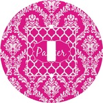 Moroccan & Damask Round Light Switch Cover (Personalized)