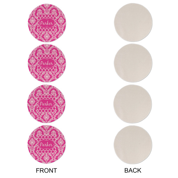 Moroccan & Damask Round Linen Placemats - APPROVAL Set of 4 (single sided)