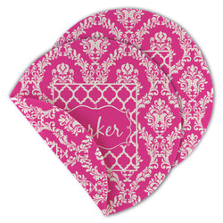 Moroccan & Damask Round Linen Placemat - Double Sided (Personalized)