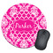 Moroccan & Damask Round Mouse Pad