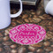 Moroccan & Damask Round Paper Coaster - Front