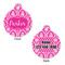 Moroccan & Damask Round Pet ID Tag - Large - Approval