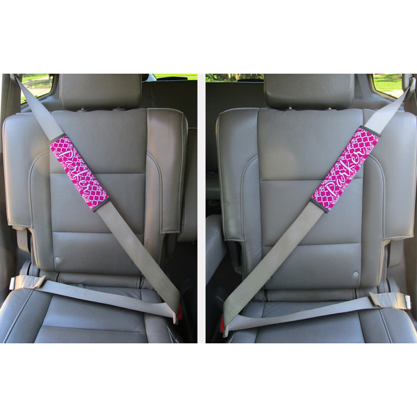 Moroccan & Damask Seat Belt Covers (Set of 2 - In the Car)