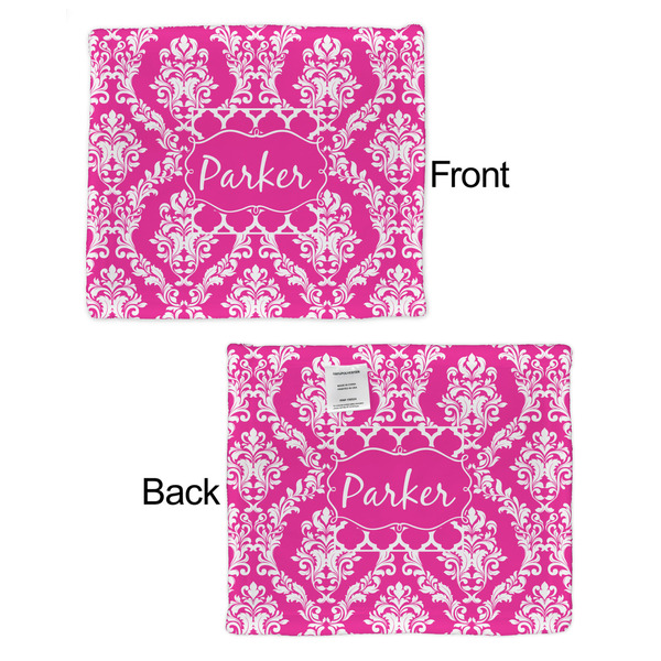 Moroccan & Damask Security Blanket - Front & Back View