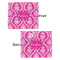 Moroccan & Damask Security Blanket - Front & Back View