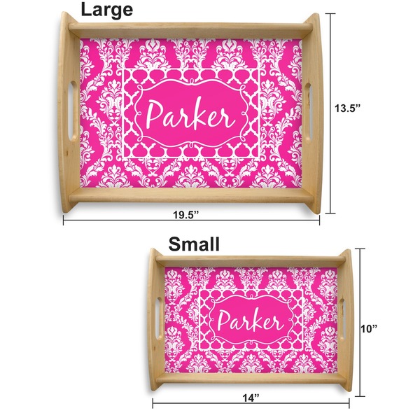 Moroccan & Damask Serving Tray Wood Sizes