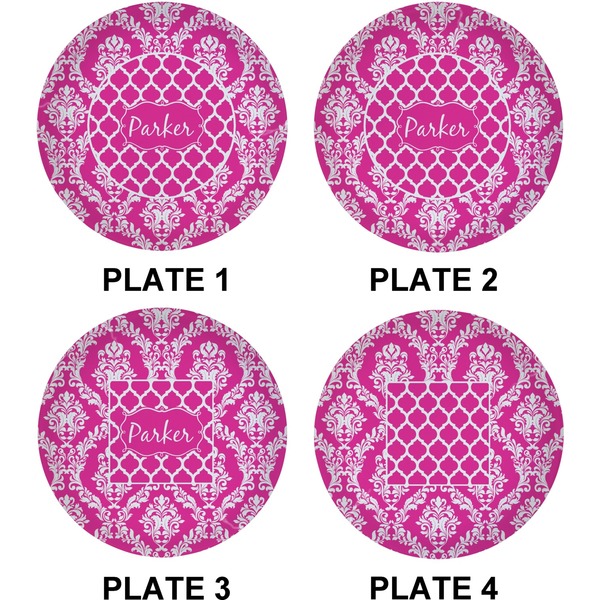 Moroccan & Damask Set of Lunch / Dinner Plates (Approval)