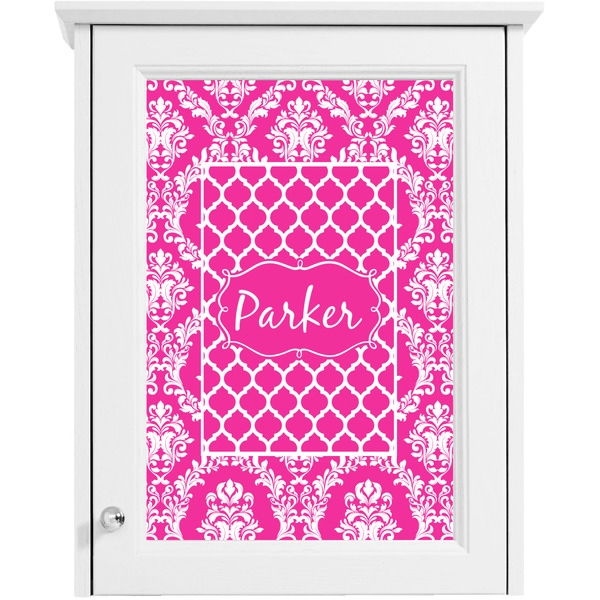 Moroccan & Damask Single White Cabinet Decal