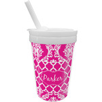 Moroccan & Damask Sippy Cup with Straw (Personalized)
