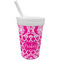 Moroccan & Damask Sippy Cup with Straw (Personalized)