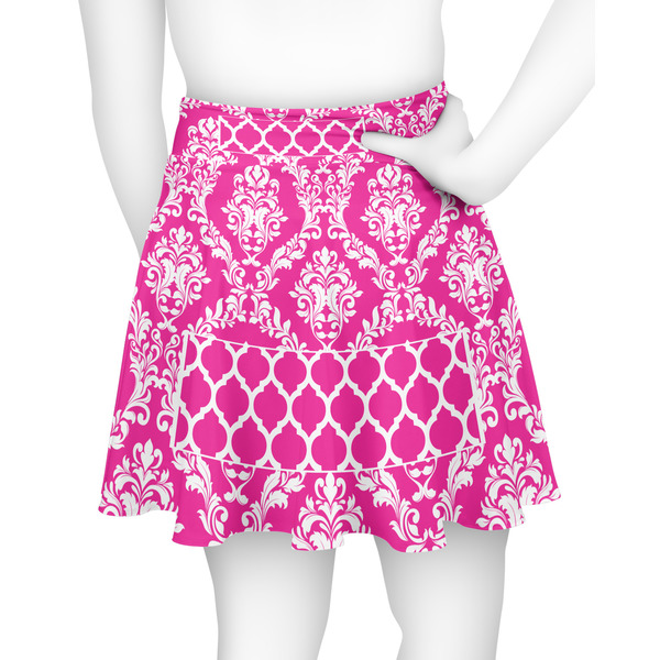 Moroccan & Damask Skater Skirt - Back
