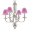 Moroccan & Damask Small Chandelier Shade - LIFESTYLE (on chandelier)