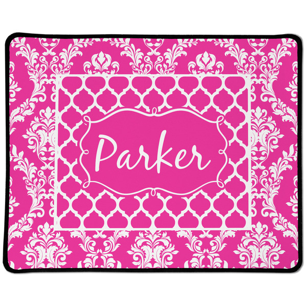 Custom Moroccan & Damask Large Gaming Mouse Pad - 12.5" x 10" (Personalized)