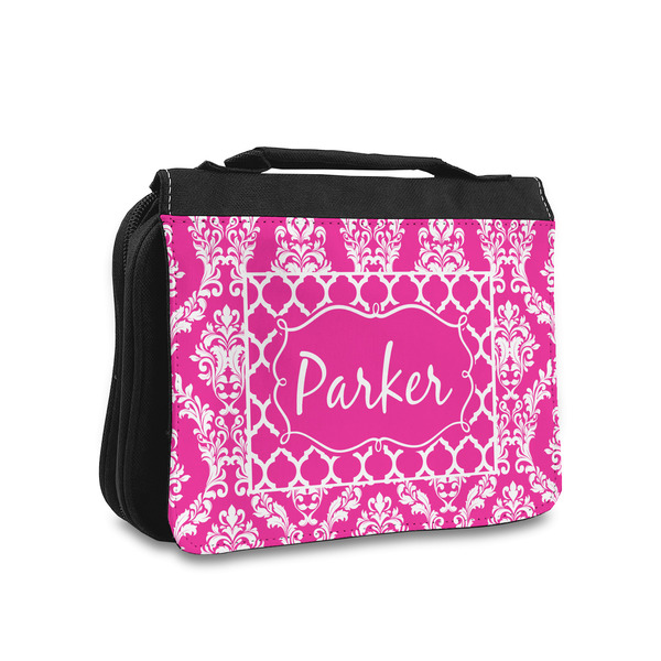 Custom Moroccan & Damask Toiletry Bag - Small (Personalized)