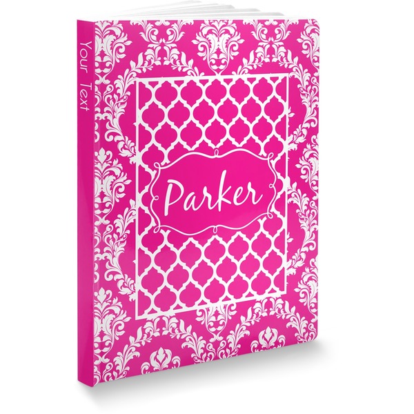 Custom Moroccan & Damask Softbound Notebook - 5.75" x 8" (Personalized)