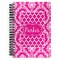 Moroccan & Damask Spiral Journal Large - Front View