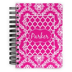 Moroccan & Damask Spiral Notebook - 5x7 w/ Name or Text