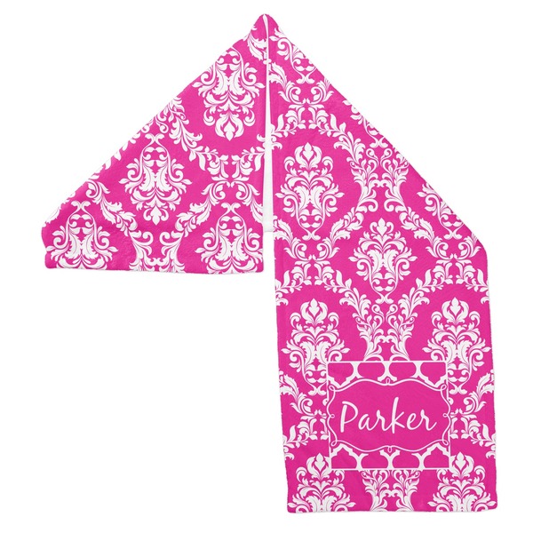 Moroccan & Damask Sports Towel Folded - Both Sides Showing