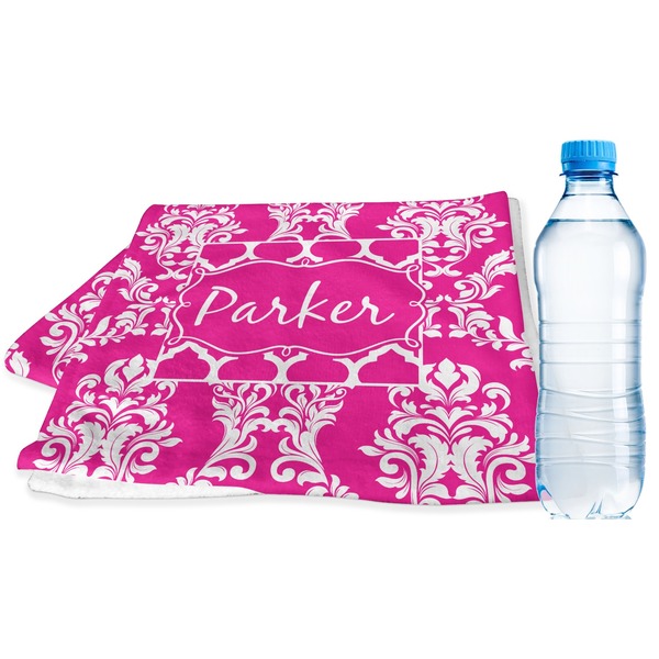 Custom Moroccan & Damask Sports & Fitness Towel (Personalized)