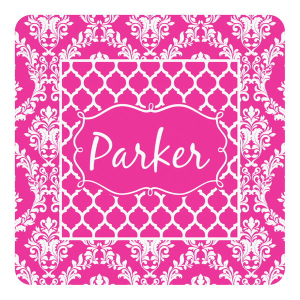 Custom Moroccan & Damask Square Decal - XLarge (Personalized)