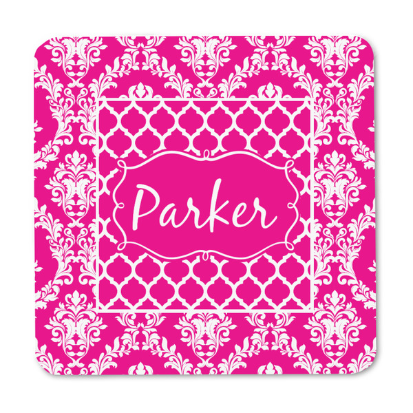 Moroccan & Damask Square Fridge Magnet - FRONT