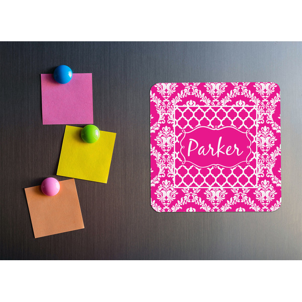Moroccan & Damask Square Fridge Magnet - LIFESTYLE