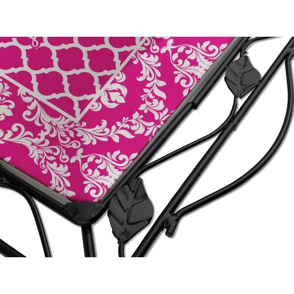 Moroccan & Damask Square Trivet - Detail